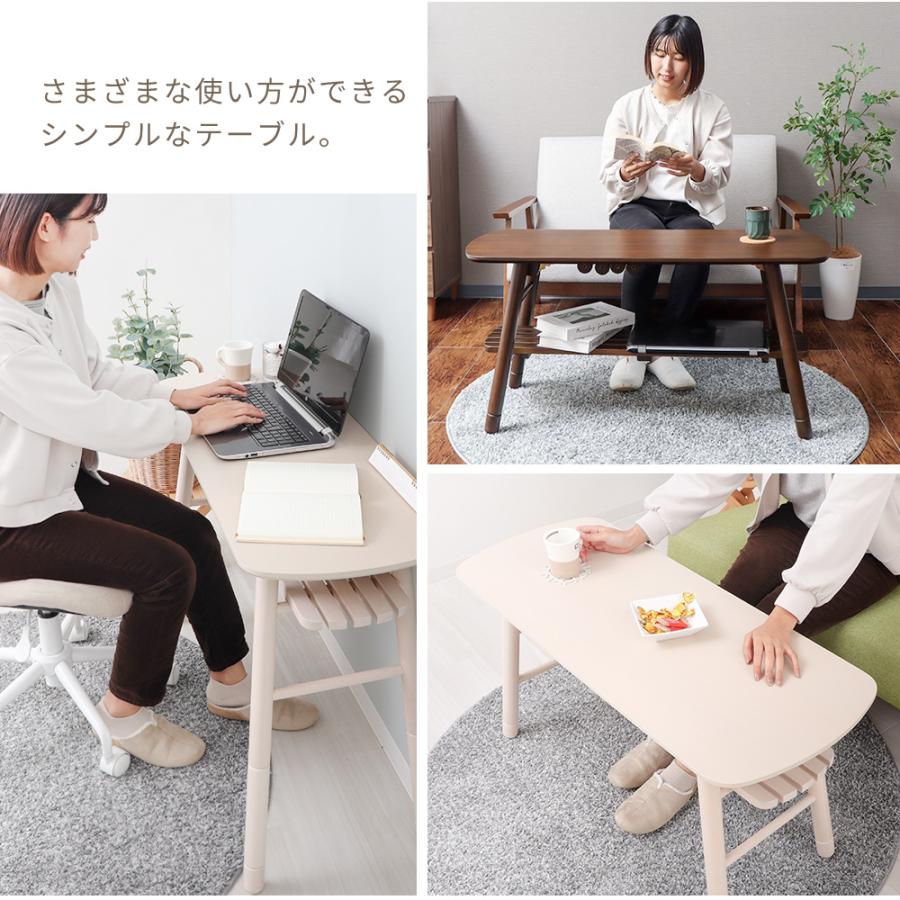 ヤマソロ テーブル 高め 折りたたみ デスク 折れ脚 幅100cm 高さ 50 70