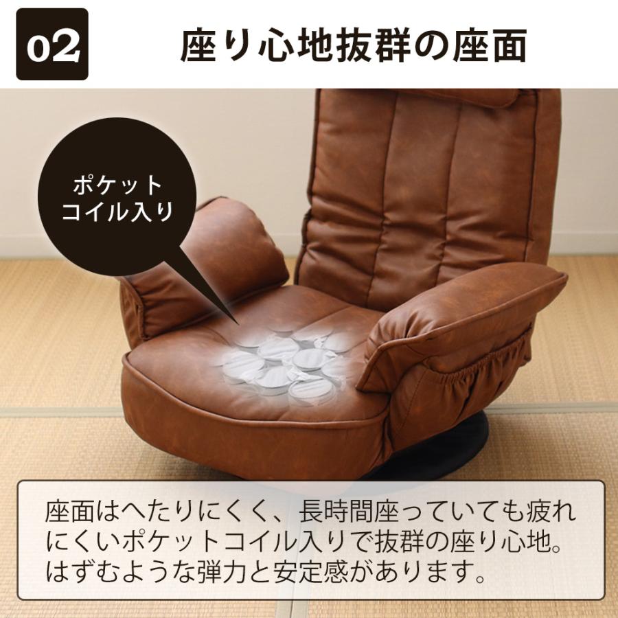 ヤマソロ 回転座椅子 チェア 椅子 リクライニング リラックスチェア