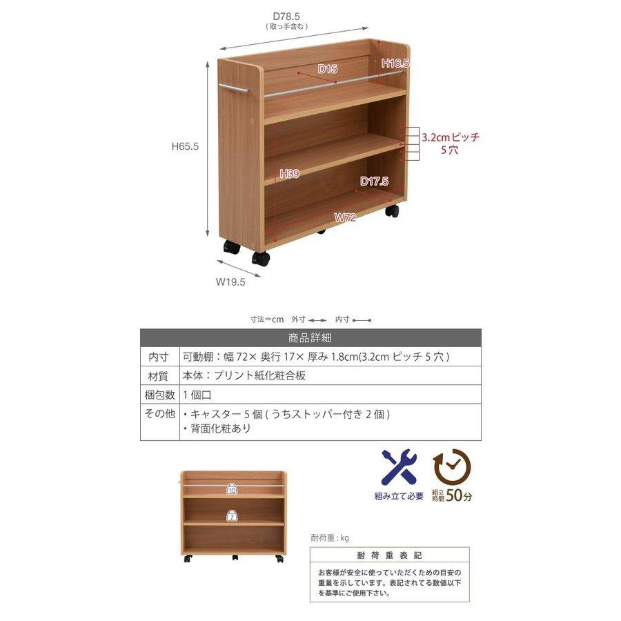 【未開封】押入れ収納 ラック キャスター付き ナチュラル JKプラン JK-PLAN（ジェイケイ・プラン） 押入れ 収納ラック キャスター付 本棚
