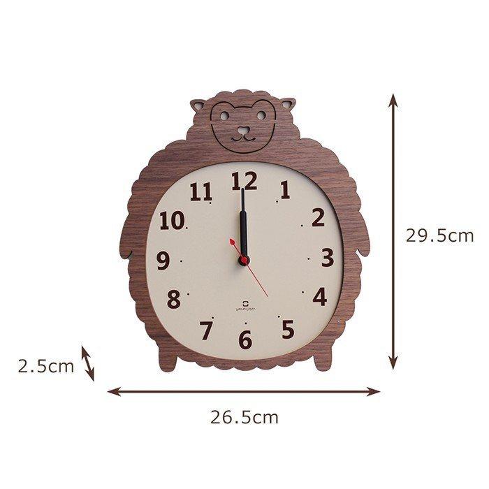 ヤマト工芸 時計 壁掛け おしゃれ 掛け時計 北欧 かわいい クマ ゴリラ