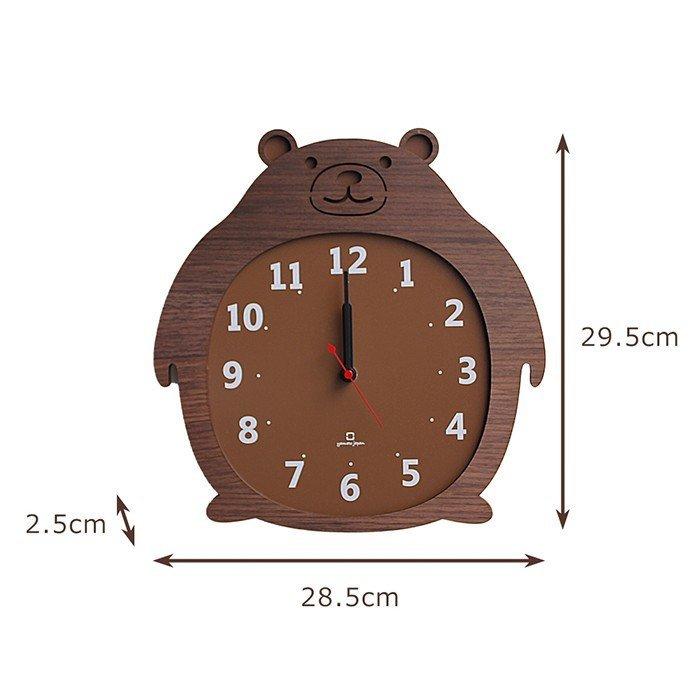 ヤマト工芸 時計 壁掛け おしゃれ 掛け時計 北欧 かわいい クマ ゴリラ