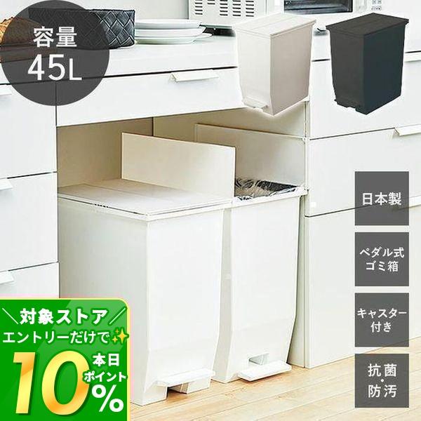 東谷 ゴミ箱 45リットル おしゃれ 分別 スリム ダストボックス 日本製