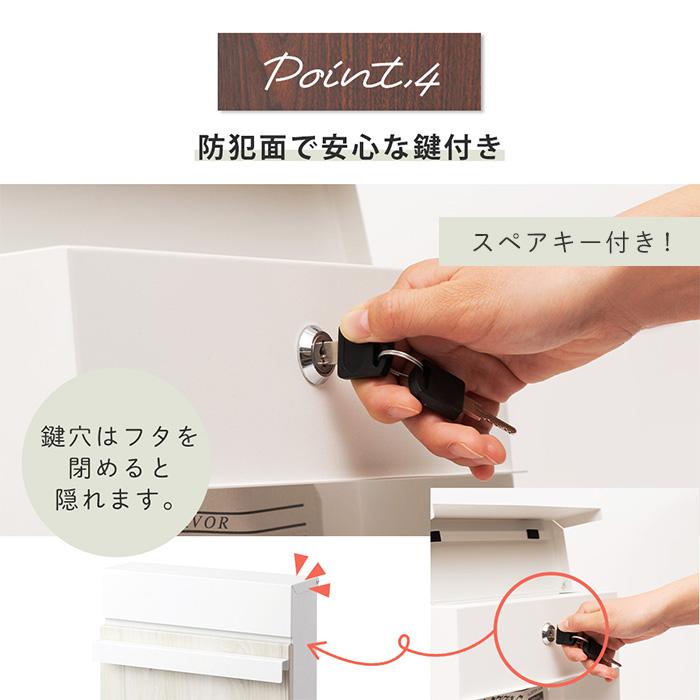 ポスト 壁掛け 10/15はP+8％！ おしゃれ 郵便ト 壁付けポスト メール