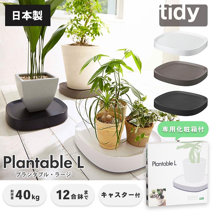 tidy プランタブル Plantable L 日本製 キャスター付き 鉢台 鉢皿