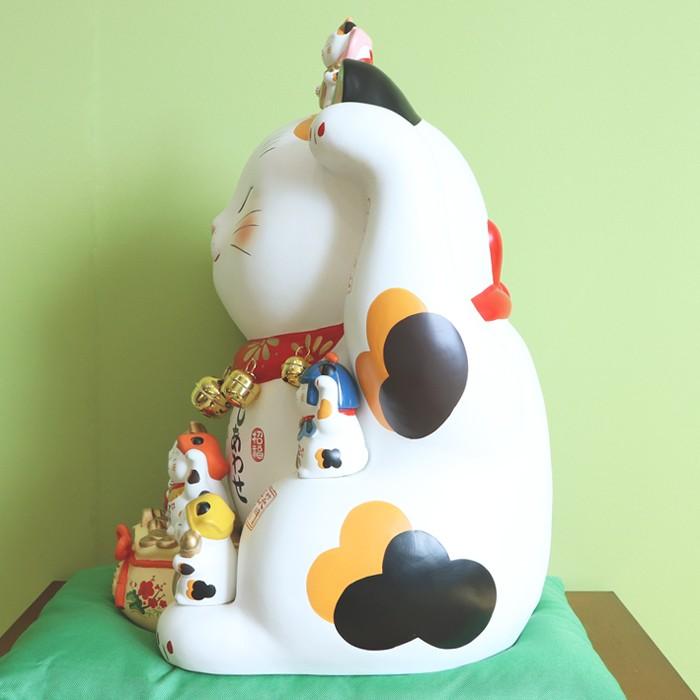 豪華2大特典)錦彩七福神招き猫 招き猫 七福神 薬師窯 瀬戸焼 置物 金