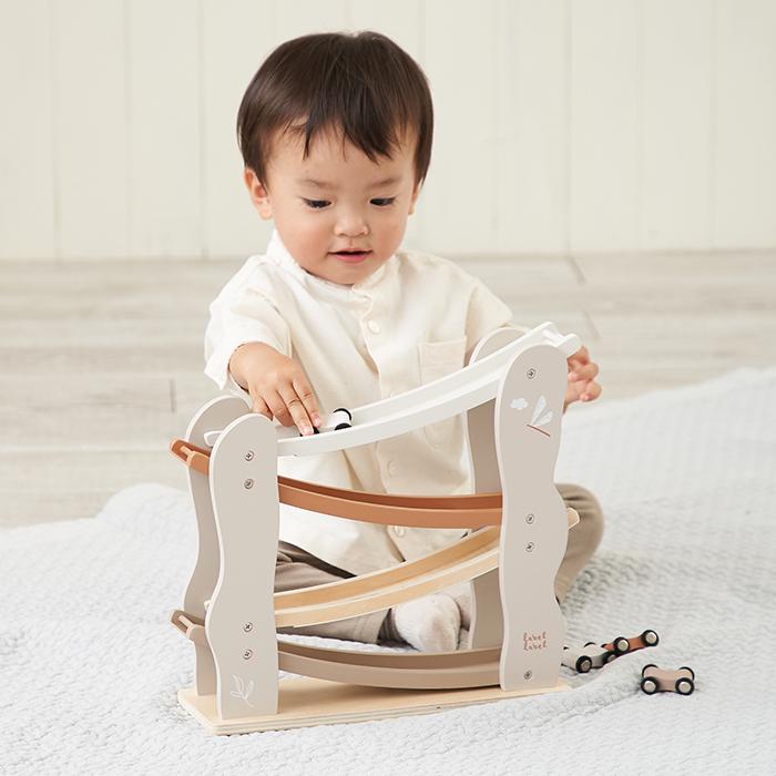 labellabel レーベルレーベル カースライダー ミニカー 車 おもちゃ 1歳半 2歳 スロープトイ 木製 知育 玩具 木のおもちゃ 赤ちゃんの画像
