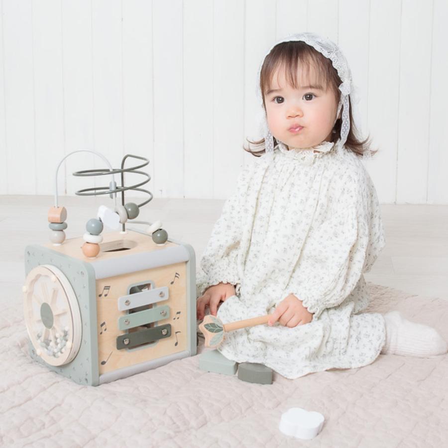 labellabel レーベルレーベル アクティビティキューブ おもちゃ 知育玩具 型はめパズル 音 男の子 女の子 誕生日 出産祝い プレゼントの画像
