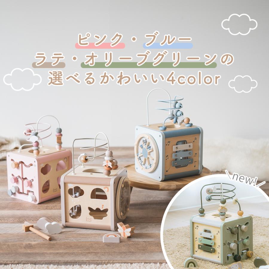 labellabel レーベルレーベル アクティビティキューブ おもちゃ 知育玩具 型はめパズル 音 男の子 女の子 誕生日 出産祝い プレゼントの画像