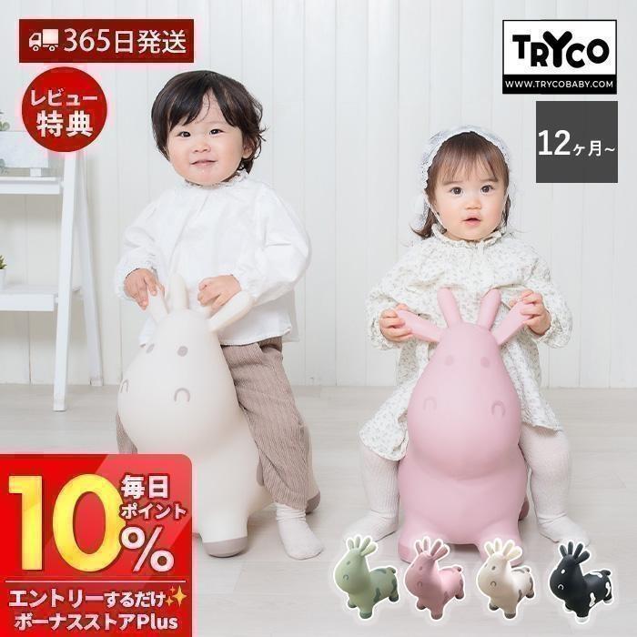 スキッピー バランストイ 乗用玩具 屋内外対応 バランスボール 知育玩具 空気入れ付き 1歳 CE 幼児 子ども 男の子 女の子 Tryco トライコ（Yahoo!・ヤマソロ Yahoo!店）