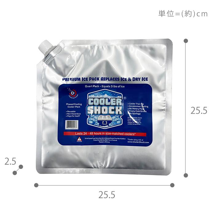 COOLER SHOCK クーラーショック 保冷剤 M 4個セットソフト 強力 保冷パック ジェル 薄型 医療技術 長時間 アウトドア レジャー BBQ | COOLER SHOCK | 10