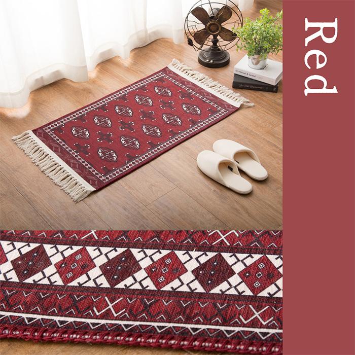 HAGiHARA（萩原） ラグマット おしゃれ 洗える トルクメン 絨毯 45×75