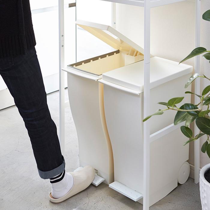 tower 山崎実業 公式 タワー ゴミ箱上ラック おしゃれ ごみ箱上 収納