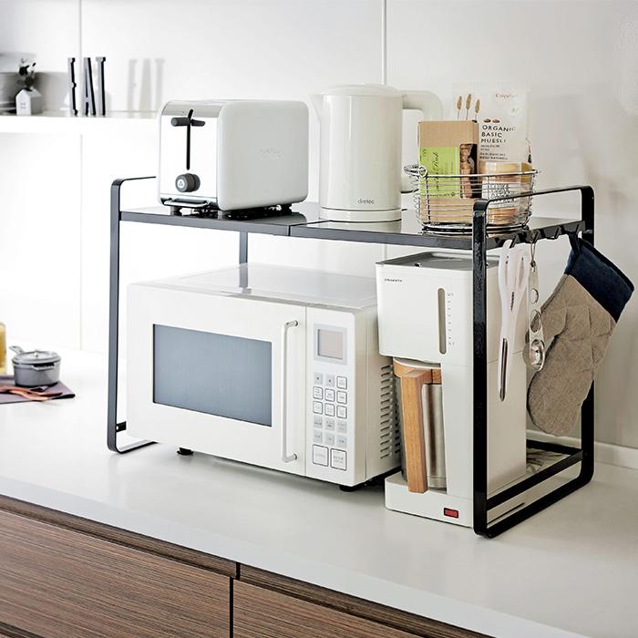 tower 山崎実業 公式 タワー 伸縮レンジラック おしゃれ レンジ台