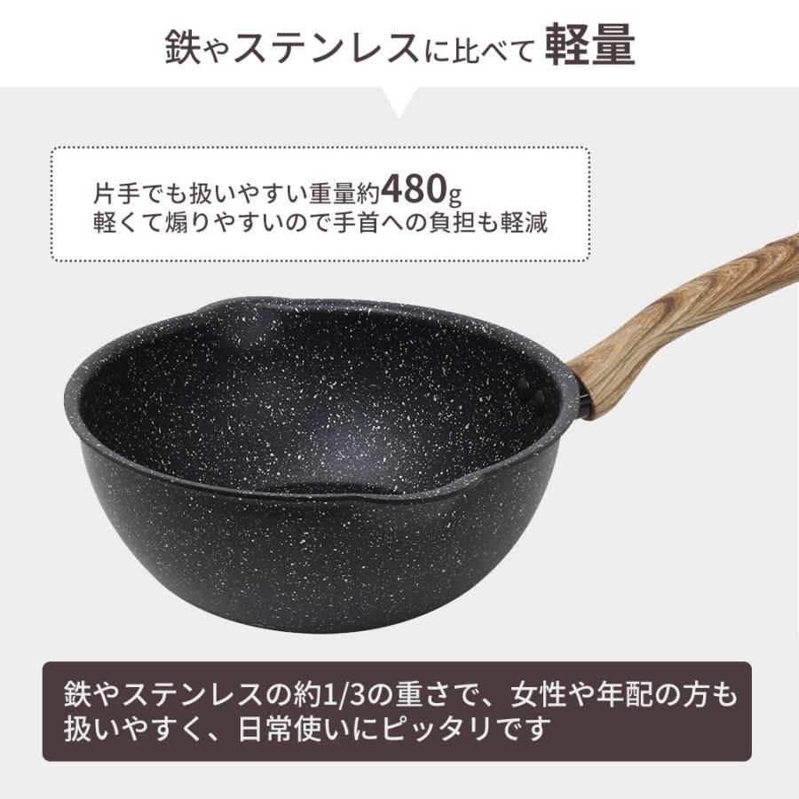 sumuu スムウ マーブルコートフライパン 深型 20cm 浅型 IH ガス 直火