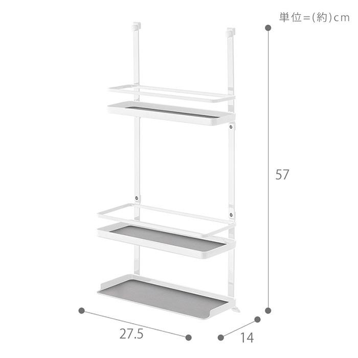 tower 山崎実業 公式 タワー レンジフード調味料ラック 3段 レンジ