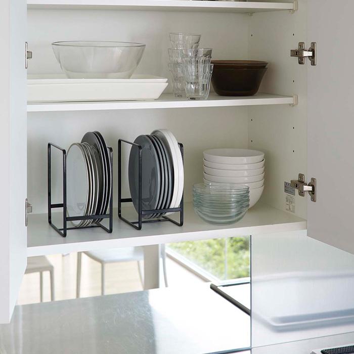 ディッシュラック L Tower おしゃれ 皿立て 食器ラック ディッシュスタンド 食器棚 棚 大皿 省スペース 中皿 2269 超安い 2268 山崎実業 シンク下 キッチン収納