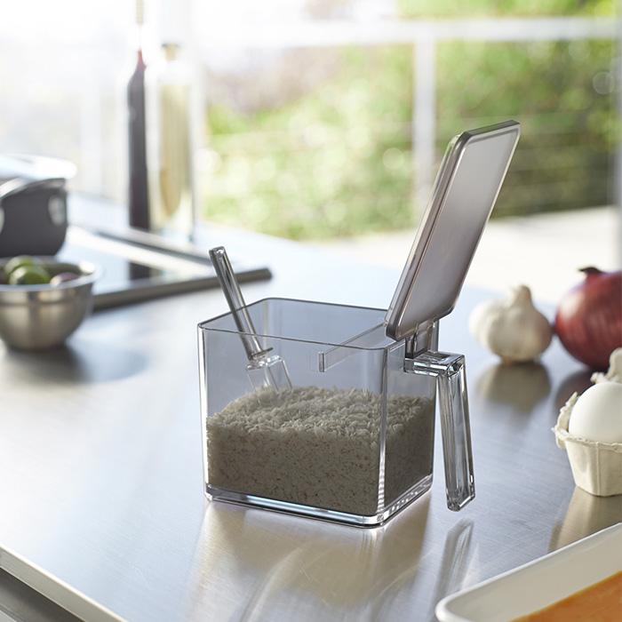 tower 山崎実業 公式 タワー 調味料ストッカー L 入れ ケース 片手で