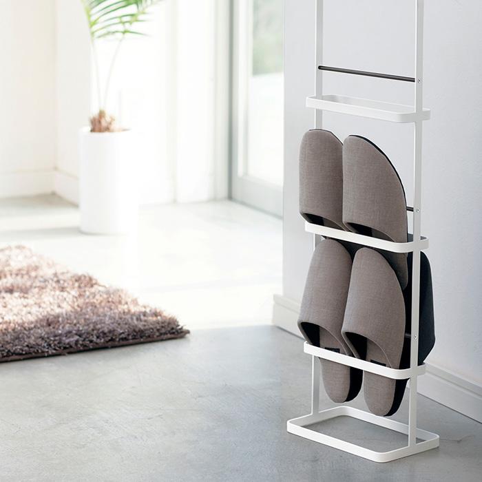 スリッパラック　6段 frame ｜ スリッパラック フレーム 6足用 スリム ｜ 山崎実業