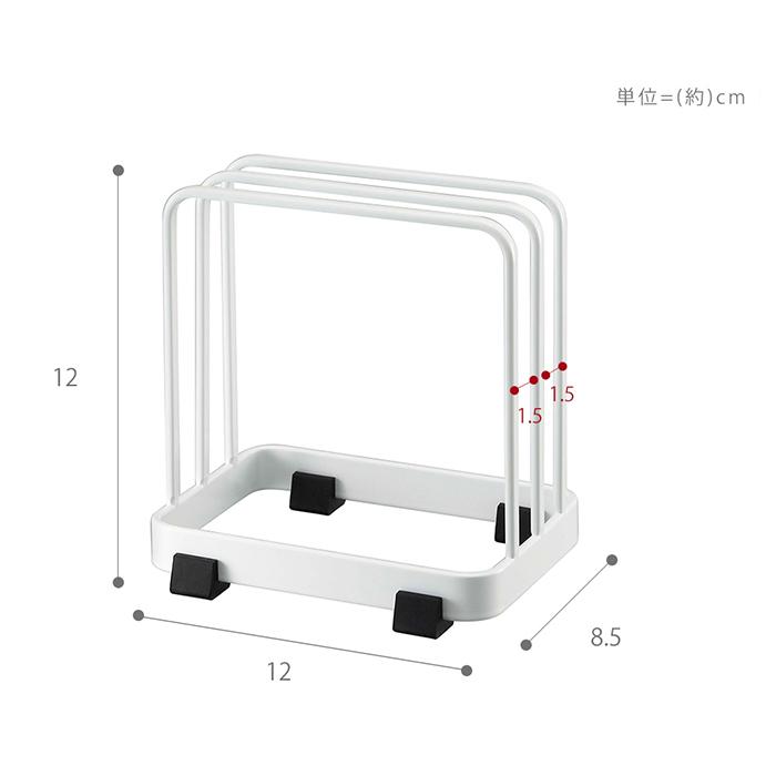 カッティングボードスタンド タワー tower 山崎実業 おしゃれ たまな板ラック まな板立て まな板ホルダー 水切り 7135 7136｜e-alamode｜06