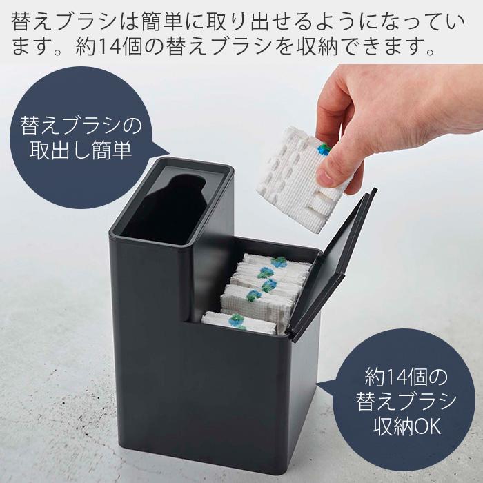 替えブラシ収納付き流せるトイレブラシスタンド tower 掃除 ホルダー 道具 トイレ掃除 サニタリー収納 トイレ収納 山崎実業 5722 5723｜e-alamode｜07