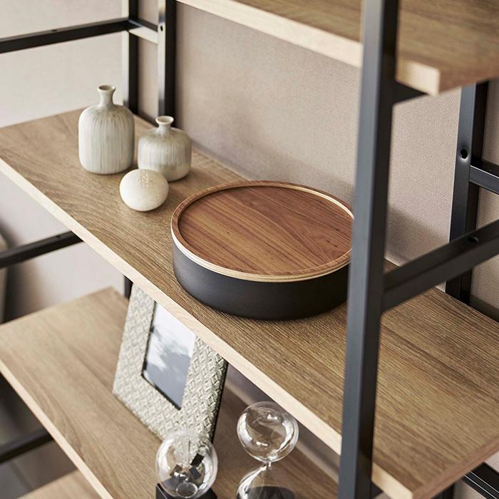 置物 rin RIN（山崎実業） 山崎実業 公式 リン 蓋付き収納ケース ラウンド RIN