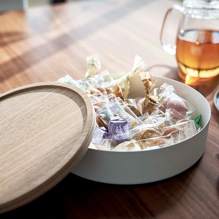 RIN（山崎実業） 山崎実業 公式 リン 蓋付き収納ケース ラウンド RIN