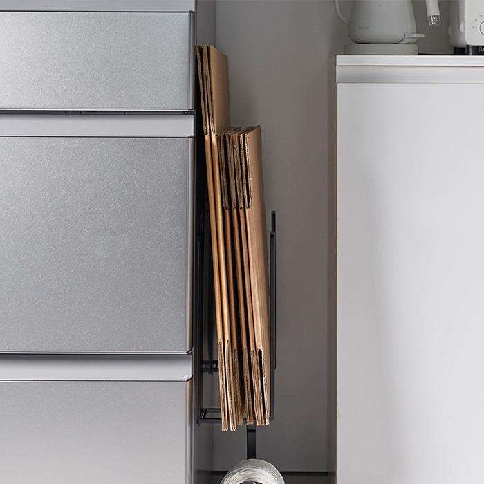 山崎実業 公式 タワー マグネットダンボールストッカー tower 段ボールストッカー 段ボール立て 段ボールラック ラック 紐通し 3948 3949 | tower | 12