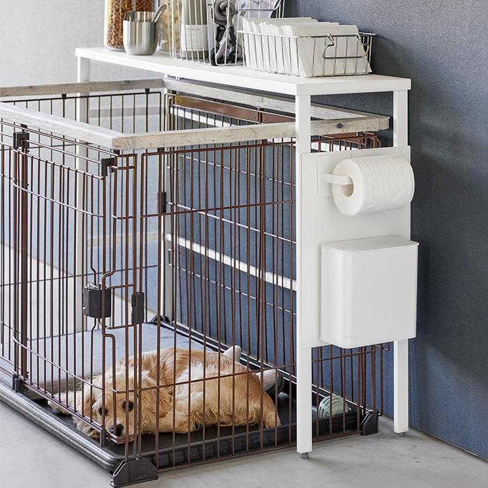 山崎実業 公式 ヌークス 伸縮ペットケージ上ラック オプションパーツ セット nooks ペット用品 収納 ラック リビング 収納棚 収納_10