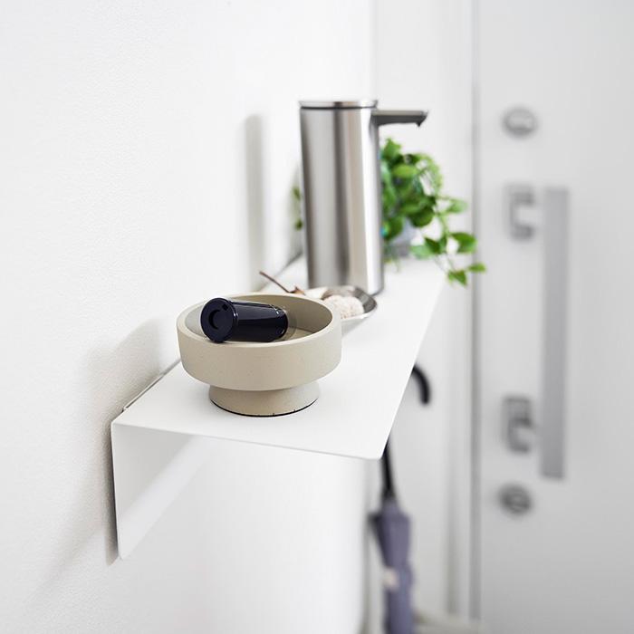 山崎実業 公式 タワー マグネットが付くウォールラック W50 石こうボード壁対応 tower 棚 シェルフ 壁面 収納 浮かせる 小物置き 幅50 1929 | tower | 18