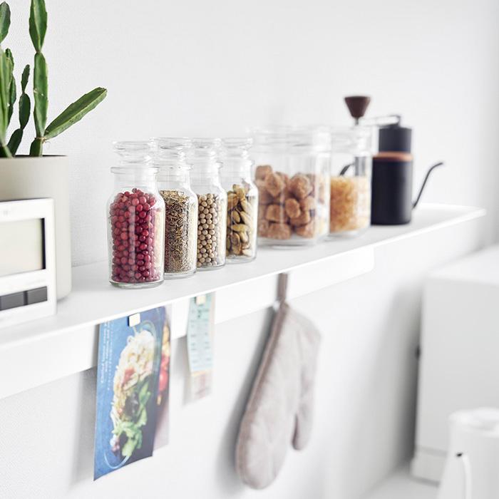 tower 山崎実業 公式 タワー マグネットが付くウォールラック W90