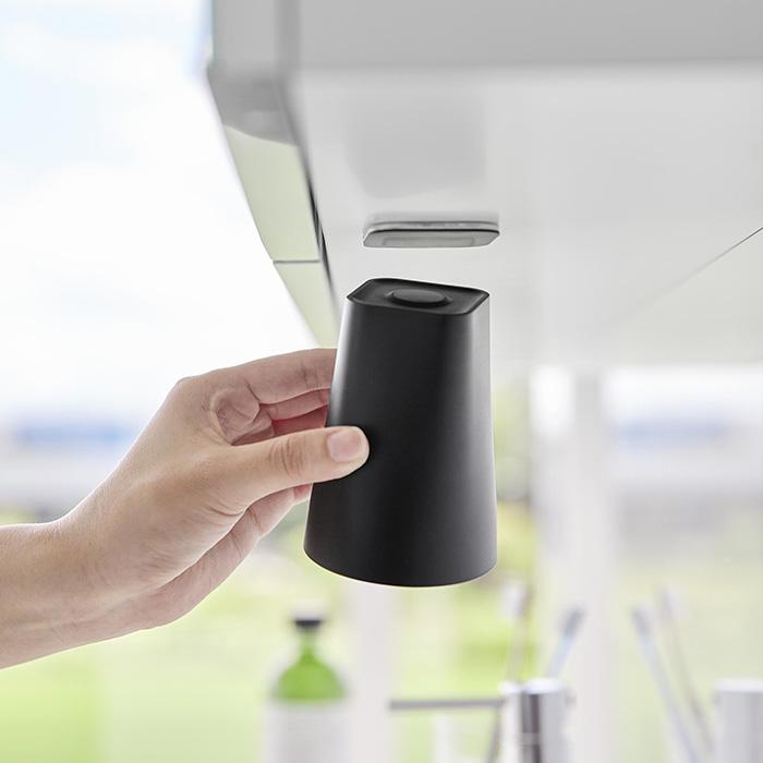 山崎実業 公式 タワー フィルムシート洗面戸棚下マグネットタンブラー tower タンブラー コップ ホルダー 吊戸棚 浮かせる収納 1751 1752 | tower | 11