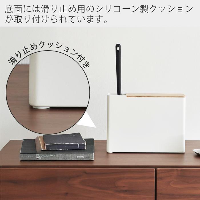 山崎実業 公式 リン 替えモップ入れ付きハンディワイパースタンド RIN ハンディモップ ハンディクリーナー クリーナー収納 1836 1837 | RIN（山崎実業） | 07
