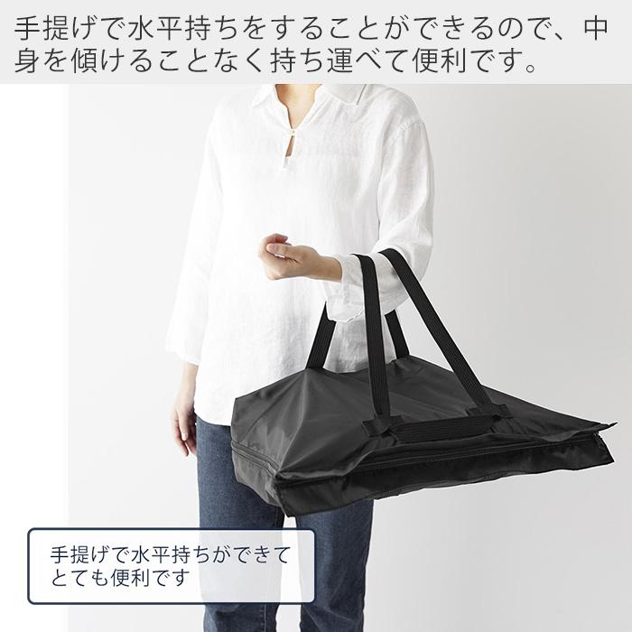 山崎実業 公式 タワー 洗える持ち帰り寿司・ピザが入るレジかごかばん tower エコバッグ 保冷バッグ 保温 マチ付 3way 折り畳み 2125 2126 | tower | 08