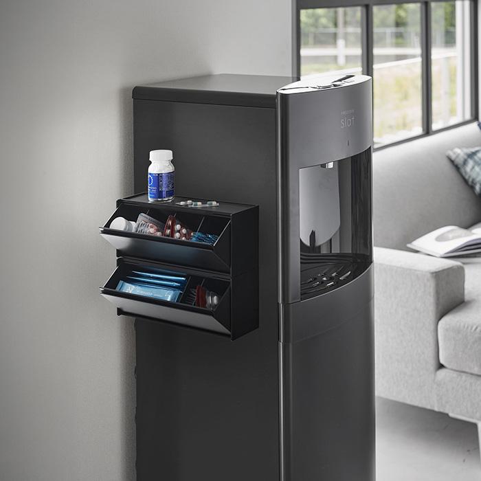 山崎実業 公式 タワー マグネットお薬＆サプリメント収納ケース tower 収納ラック 2WAY 錠剤 調味料 お弁当用品 仕切り付き 1357 1358 | tower | 14