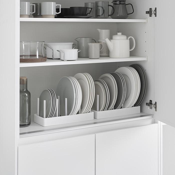 山崎実業 公式 タワー シンク下幅調節鍋蓋＆フライパン収納スタンド タワー tower 幅32 フライパンスタンド 鍋蓋ホルダー 1359 1360 | tower | 13