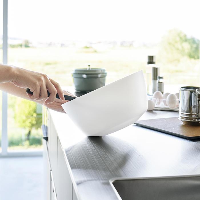 山崎実業 公式 タワー 傾けて混ぜやすい調理ボウル L 電子レンジ対応 tower ボウル ボール 深型 耐熱 食洗機 冷凍 調理器具 1389 1390 | tower | 12