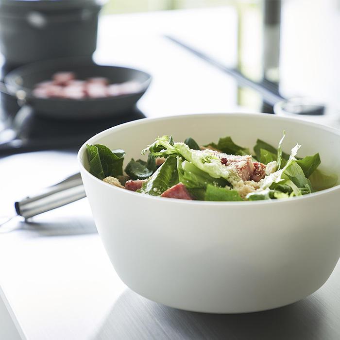 山崎実業 公式 タワー 傾けて混ぜやすい調理ボウル L 電子レンジ対応 tower ボウル ボール 深型 耐熱 食洗機 冷凍 調理器具 1389 1390 | tower | 13