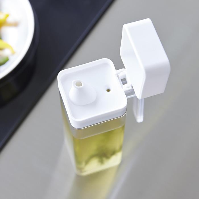 山崎実業 公式 タワー 蓋付き調味料ボトル tower 調味料入れ 500ml 大容量 片手で注げる 液だれしにくい オイルポット 液体 1517 1518 | tower | 14