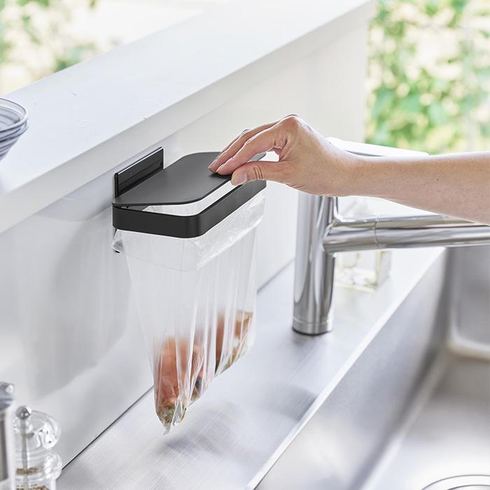 山崎実業 公式 タワー マグネット蓋付きポリ袋ホルダー tower 生ごみ ゴミ箱 袋 ビニール袋 三角コーナー 水切り エコホルダー 1919 1920 | tower | 11