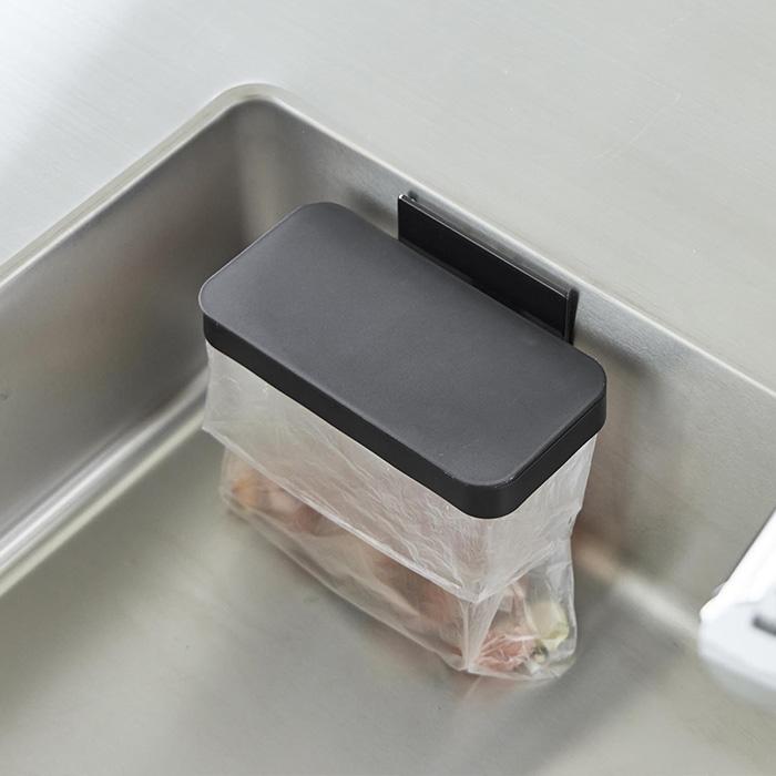 山崎実業 公式 タワー マグネット蓋付きポリ袋ホルダー tower 生ごみ ゴミ箱 袋 ビニール袋 三角コーナー 水切り エコホルダー 1919 1920 | tower | 12