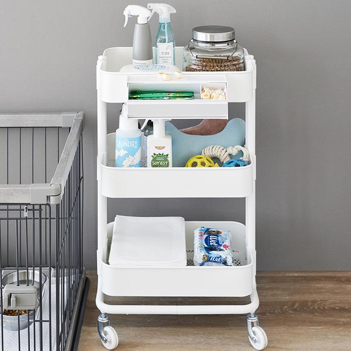 山崎実業 公式 タワー マグネットペットおやつ収納ケース tower 収納ラック 2WAY おやつ入れ 猫 犬 ペット用おやつ 仕切り付き 1983 1984 | tower | 14