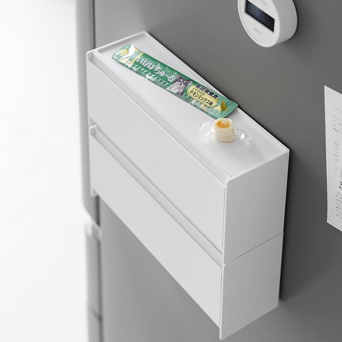 山崎実業 公式 タワー マグネットペットおやつ収納ケース tower 収納ラック 2WAY おやつ入れ 猫 犬 ペット用おやつ 仕切り付き 1983 1984 | tower | 15