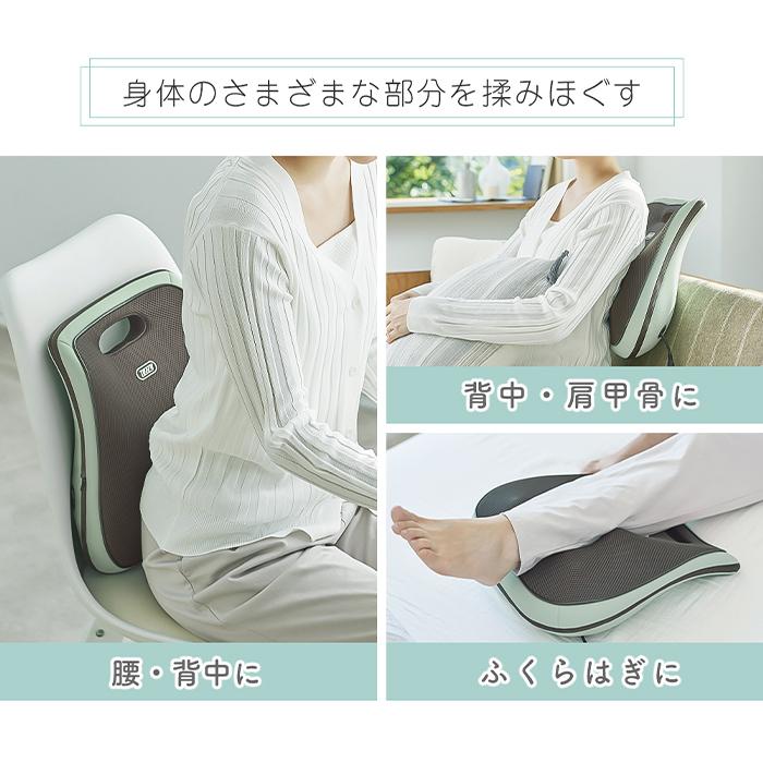 (豪華２大特典)toffy マッサージクッション マッサージ機 腰 背中 マッサージ マッサージ器 温感ヒーター BC04 ラドンナ LADONNAの画像