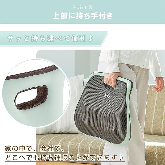 (豪華２大特典)toffy マッサージクッション マッサージ機 腰 背中 マッサージ マッサージ器 温感ヒーター BC04 ラドンナ LADONNAの画像