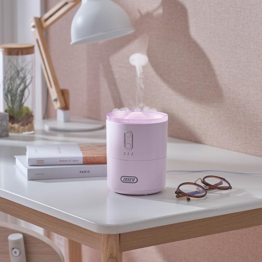 Toffy toffy ふわふわリング加湿器 450mL 卓上 加湿器 おしゃれ 超音波