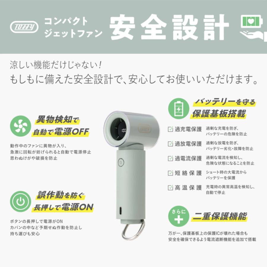 [2026年最新モデル] Toffy ハンディファン 大風量 ハンディ 卓上 カラビナ HFN11 ファン トフィー ハッピーコレクション ラドンナ LADONNA | Toffy | 15