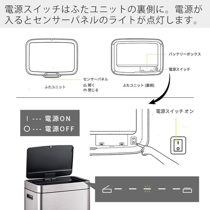 (豪華２大特典) ヒマラヤセンサービン 35L 25L ゴミ箱 ダストボックス おしゃれ 分別 2段 ふた付き 自動 開閉 2分割 60Lステンレス EKO｜e-alamode｜07