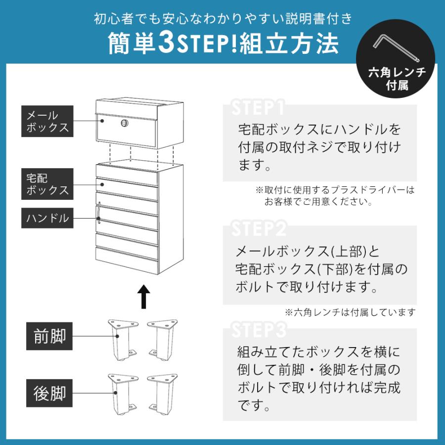 ヤマソロ 宅配ボックス ポスト付き 一戸建て用 一体型 置き型 ポスト 