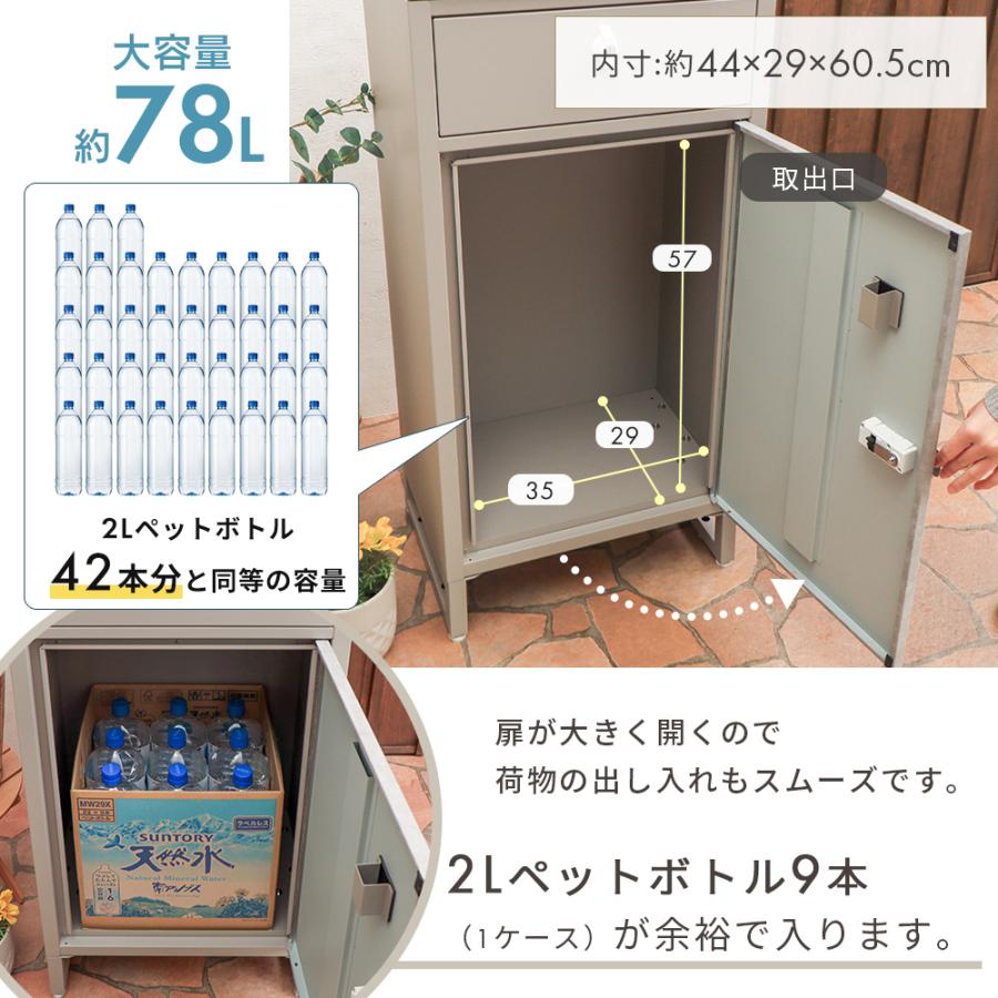 ヤマソロ 7/17はP+10％！ 宅配ボックス 戸建 大型 ポスト 一体型 付き
