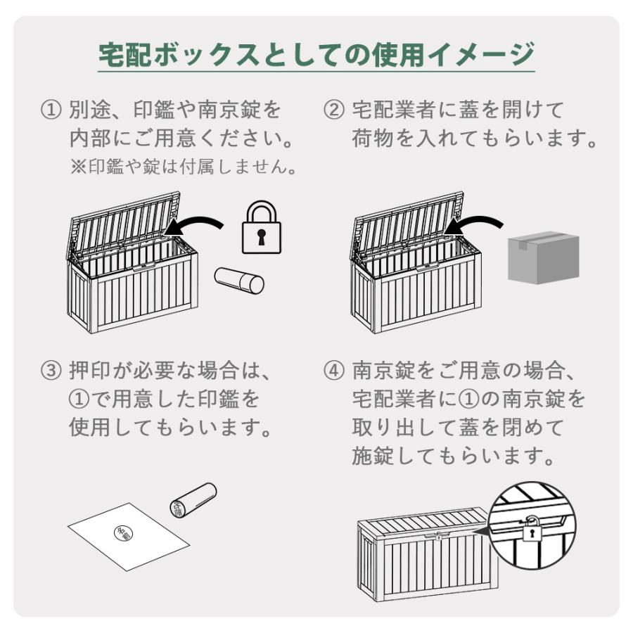ヤマソロ ストレージ ボックス 300L 宅配 コンテナ 収納 物置 屋外